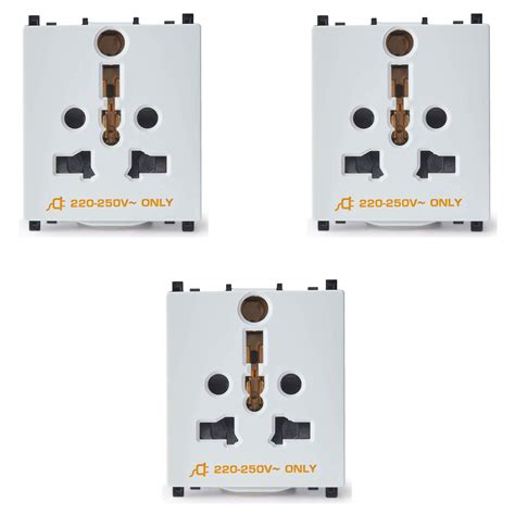 Buy Schneider electric Zencelo India-International socket - White (Pack ...