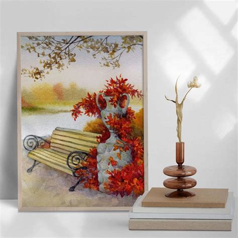 Bench near the trail in Park Canvas – Shaakh