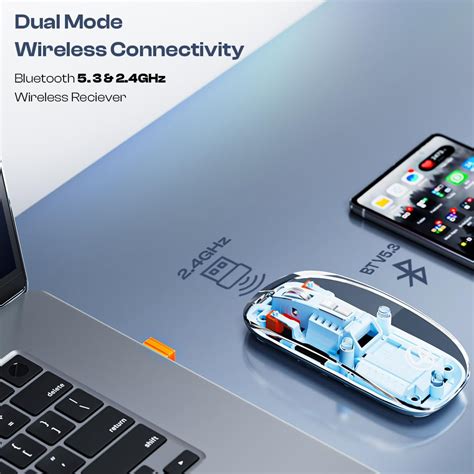 LAPCARE Trendy Plus Transparent Wireless and Bluetooth Rechargeable ...