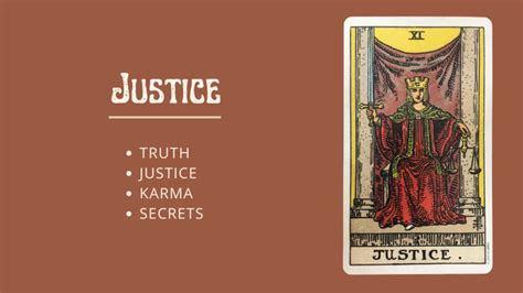 Justice Tarot Card Meaning - A Symbol Of Law, Balance, And Order
