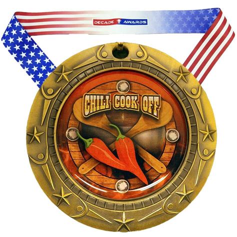 Buy Decade Awards Chili Cook-Off Medal World Class Medal - 3 Inch Wide ...
