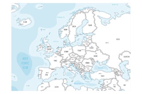 Europe Simple Cartoon Map 的图像结果