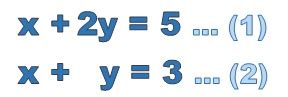 Image result for Simultaneous Equations Using Elimination