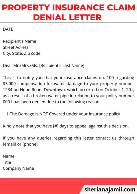 Insurance Claim Denial Letter 2025 (guide + Free Samples) | Sheria Na Jamii