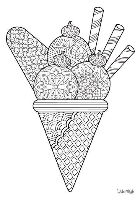Ice Cream Coloring Pages 的图像结果