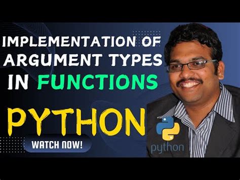 Implementation Of Argument Types In Functions Video Lecture - Crash ...