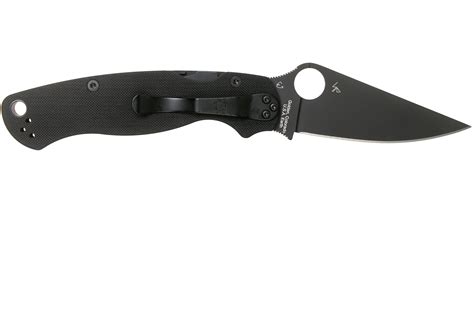 Spyderco Paramilitary 2 Black C81GPBK2 pocket knife | Advantageously shopping at Knivesandtools.com