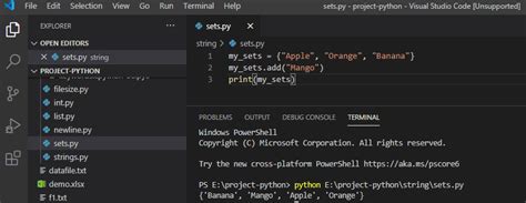 Image result for Adding to a Set Python