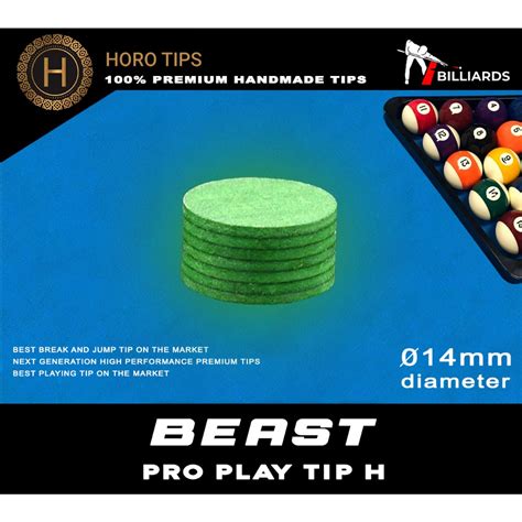 Horo Beast Pro Play H Leather Tip Pool Tip , Billiards cue tip , tip ng ...