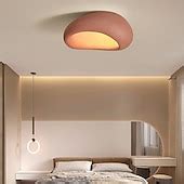Oval Creative Ceiling Lamp Shade,Modern Wabi-Sabi Style Ceiling Light ...