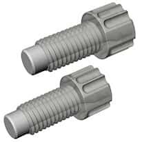 Dibafit™ Gripper Fitting, 1/4"-28 UNF(M), 1/8" OD tubing, natural ETFE ...