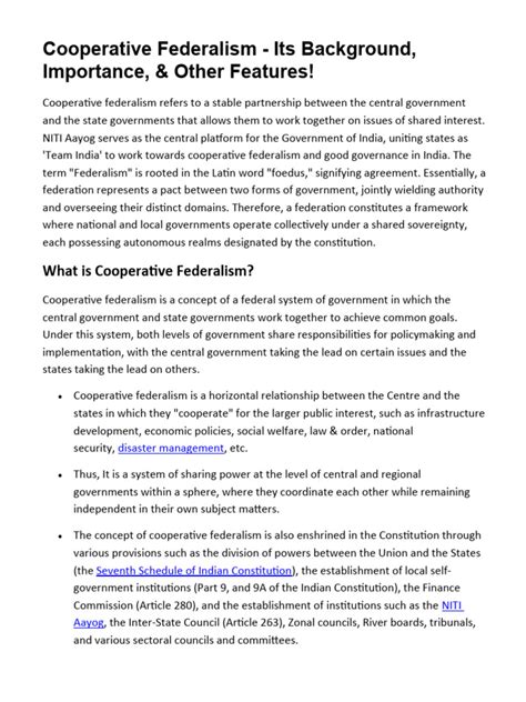 Cooperative Federalism 的图像结果