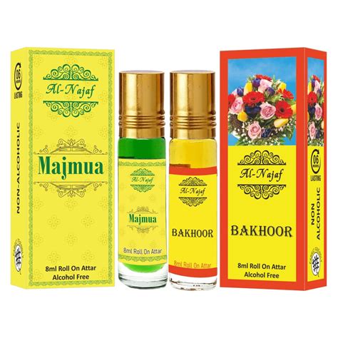 Al Najaf 8 ml Roll on Attar | Majuma | Bakhoor | Combo of 2 : Amazon.in ...
