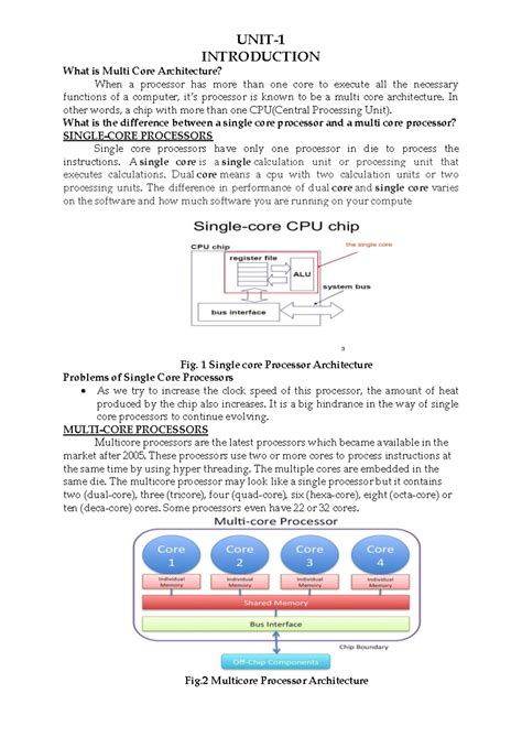 CS6801 Multi-Core Architecture Overview and Notes - Studocu