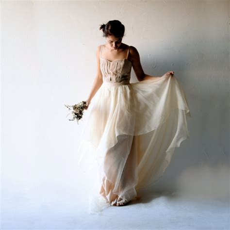 Wedding Dress Blush Wedding Dress Bohemian Wedding Dress - Etsy