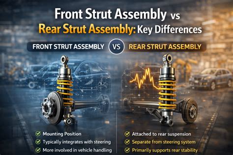 Front vs Rear Strut Assembly – Key Differences Explained