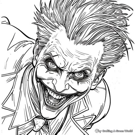 Joker Face Colouring