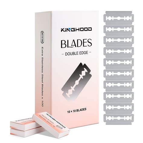 Amazon.com: 100 Count Safety Razor Blades - Single Blade Razor Blades ...
