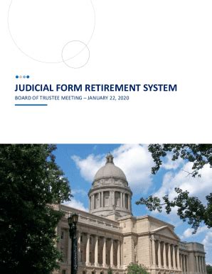 Fillable Online AGENDA BOARD OF TRUSTEES, Judicial Form Retirement ...