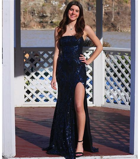 Navy Blue Sequin Dresses & Windsor