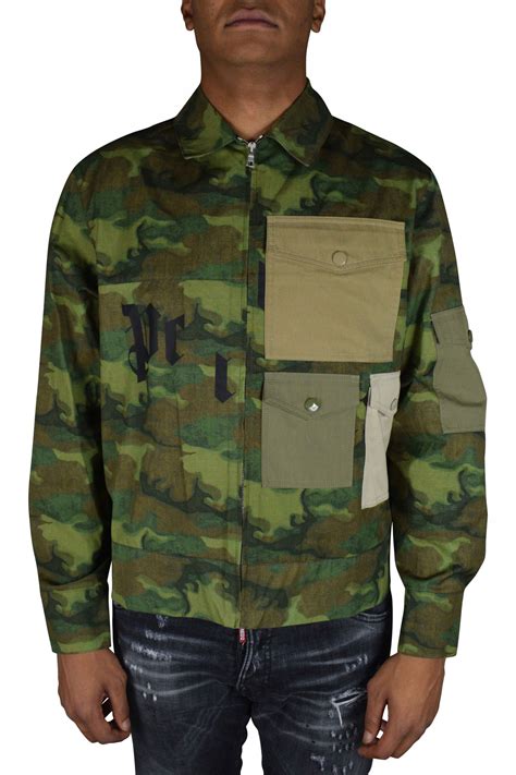 Men's luxury jacket - Palm Angels Jacket military green