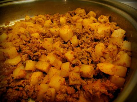 Carne Molida Con Papas Receta