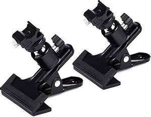 MILLETS Brand E-Type Flash Hot Shoe Heavy Duty Clamp Mount with 360 ...