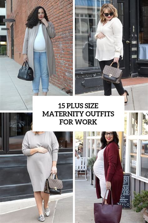 15 Plus Size Maternity Outfits For Work - Styleoholic