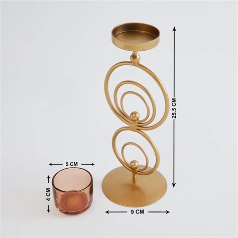 Buy Splendid Dastkari Iron Pedestal Votive Holder from Home Centre at ...