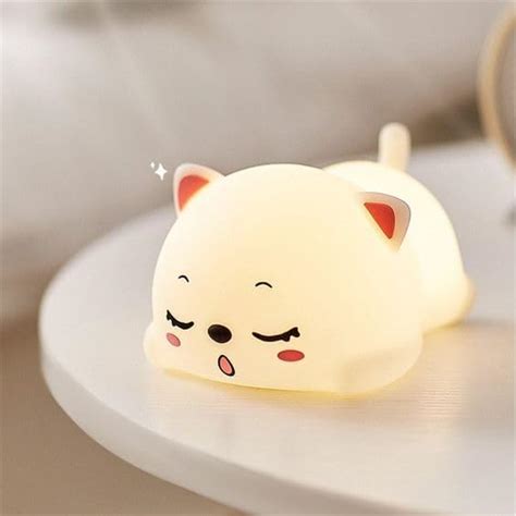 LMLMA Rechargeable Panda Lamp, Cute Silicone Kawaii Night Lamp for ...