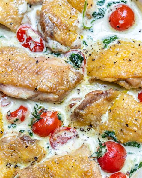 Keto Creamy Italian Chicken Skillet - Healthy Fitness Meals