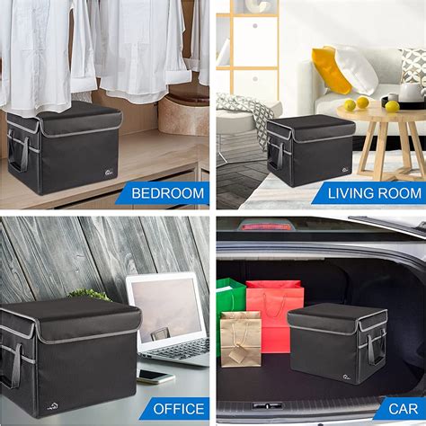 Buy Fireproof Box File Storage Document Collapsible Box Anti-Static ...