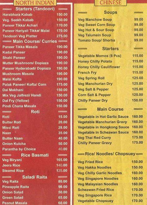 Menu at Chop King, Panchkula, 264 Sco Near Js Computers
