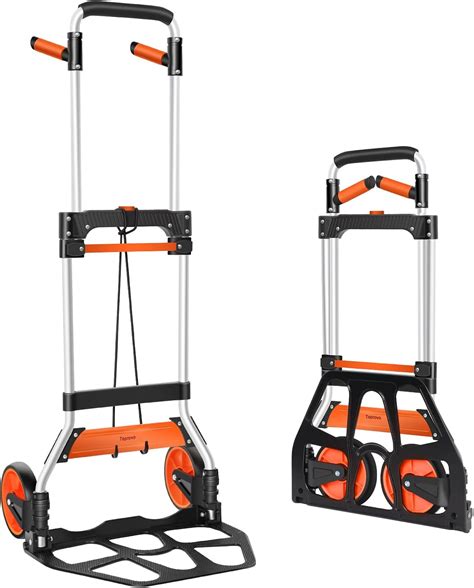 Teprovo Dolly Cart, 309 lb Aluminum Folding Hand Truck with Swivel ...