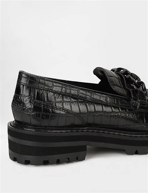 Buy Pure Leather Textured Slip On Loafers at Marks & Spencer