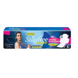 Stayfree Secure Dry Cover with Wings - 7 pads (Extra Large)