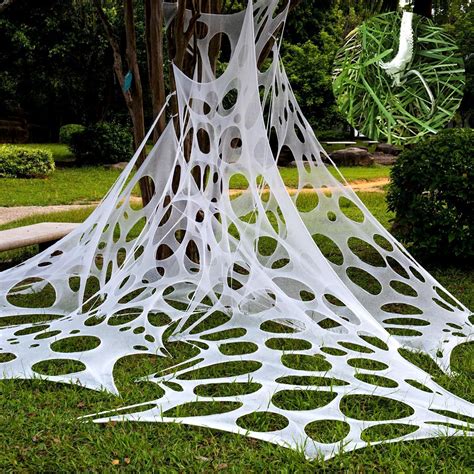 Amazon.com : OurWarm 900 sqft Halloween Spider Web Decoration Outdoor ...