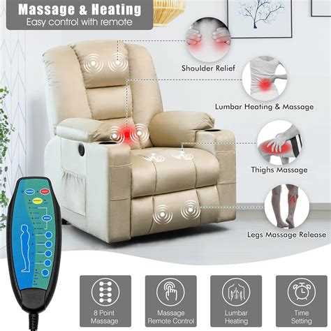 Buy Power Lift Recliner Chair for Elderly Electric Massage Sofa with ...