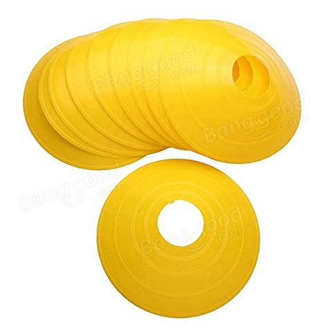 Buy 10 PCS Football Training Speed Disc Cone Cross Roadblocks Yellow ...