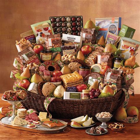 Ultimate Hearthside Gift Basket | Holiday food gift baskets, Christmas ...
