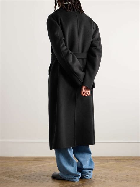 JIL SANDER Double-Breasted Belted Double-Faced Cashmere Coat for Men ...