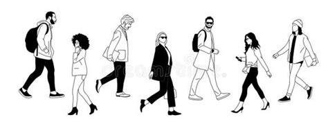 Business People Walking From Side View 的图像结果
