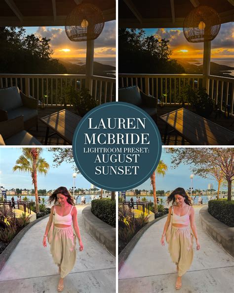Lauren McBride Lightroom Preset: August Sunset - Lauren McBride