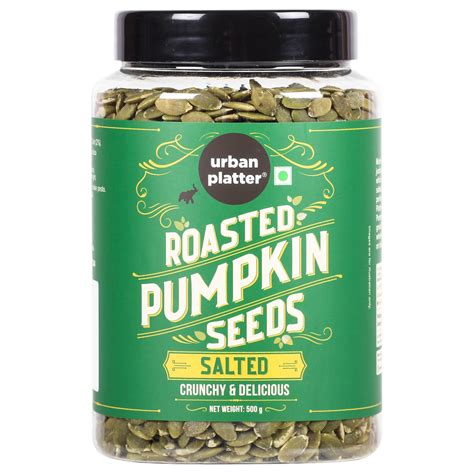 Urban Platter Roasted & Salted Pumpkin Seeds, 500g (Use in Salads, Tra