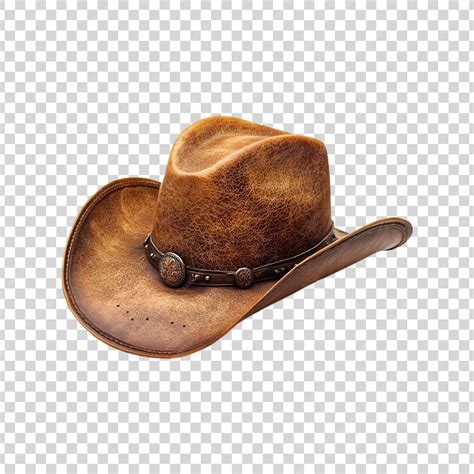 Brown cowboy hat isolated on transparent background | Premium AI ...