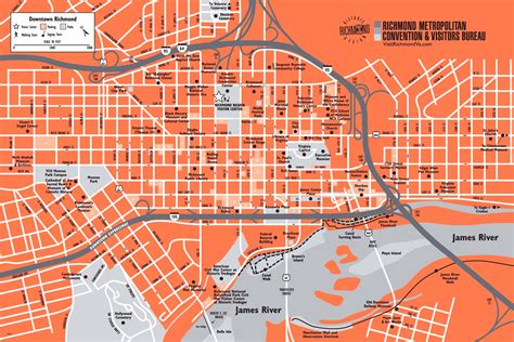 Map Of Downtown Richmond Va