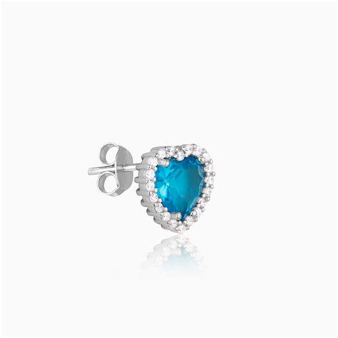Buy Silver Titanic Heart Of The Ocean Studs at Best Price – GIVA Jewellery