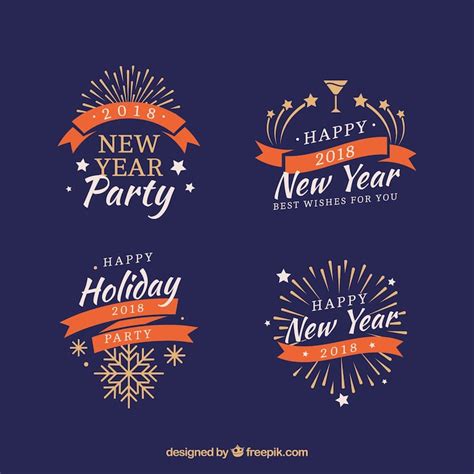 Happy new year logo Images - Free Download on Freepik