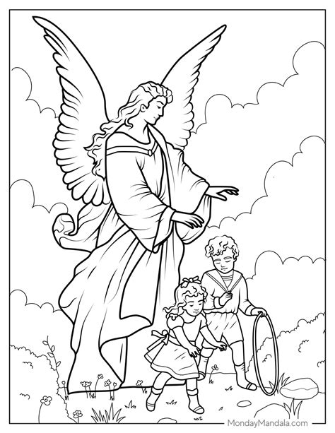 22 angel coloring pages free pdf printables – Artofit