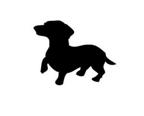 Dachshund silhouette clip art. | Dog silhouette, Dachshund silhouette ...